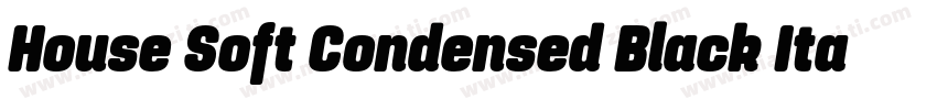 House Soft Condensed Black Italic字体转换